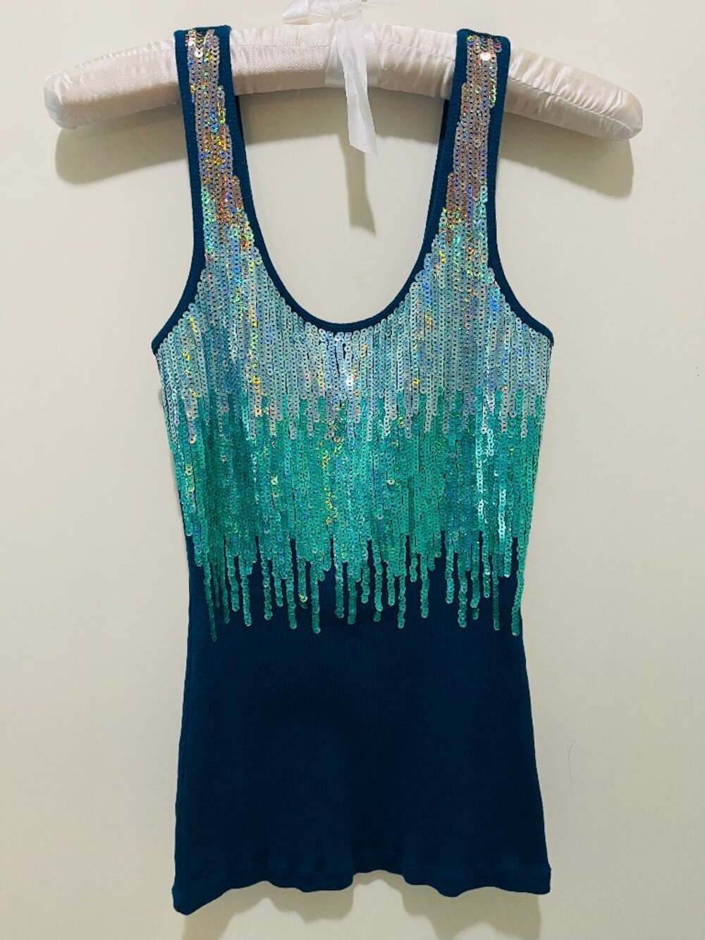 Ombre Sequin Tank Top